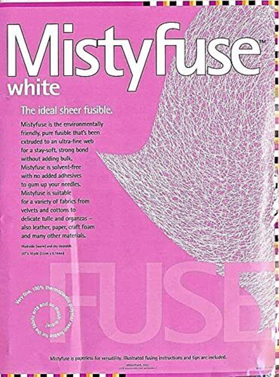 Mistyfuse Misty Fuse 10 Yards White Sheer Fusible Webbing (1)